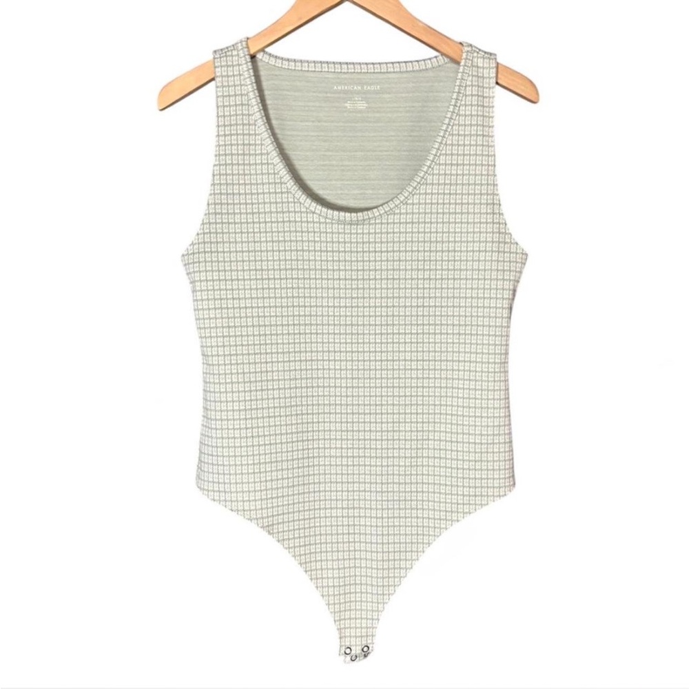 American Eagle Outfitters Checkered Bodysuit